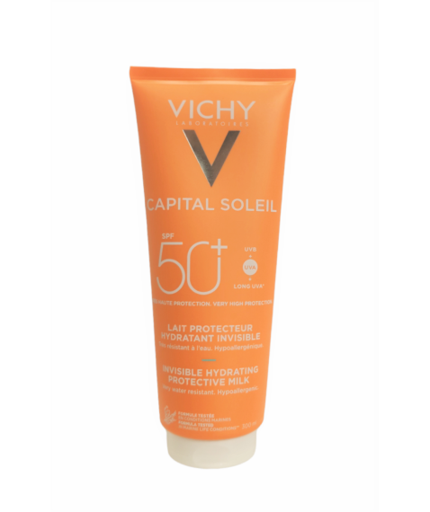 Vichy Capital Soleil Latte Protettivo Invisibile Idratante Viso e Corpo SPF50+ 300 ml