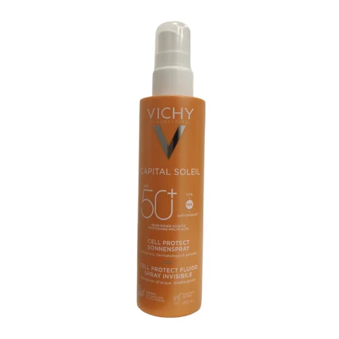 Vichy Capital Soleil Spray Fluido Invisibile Cell Protect SPF50+ Viso e Corpo 200 ml
