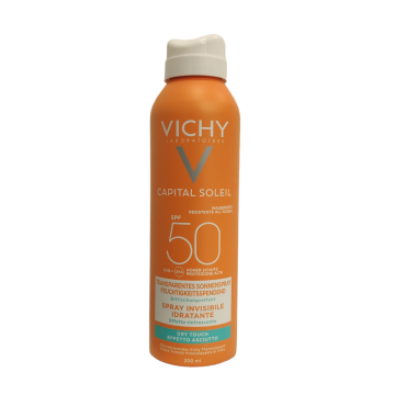 Vichy Capital Soleil Spray Idratante Invisibile SPF50 Viso e Corpo 200 ml