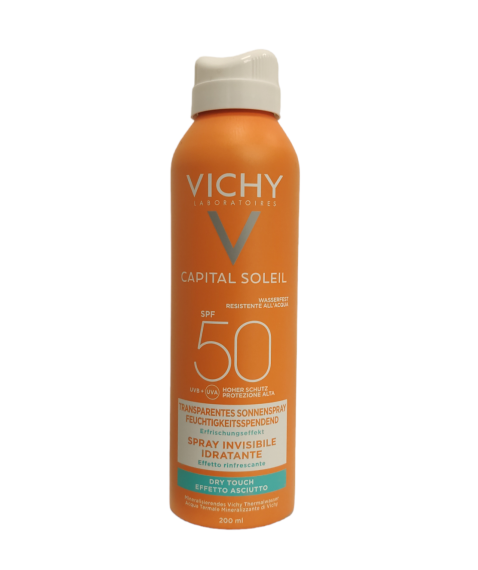  Vichy Capital Soleil Spray Idratante Invisibile SPF50 Viso e Corpo 200 ml