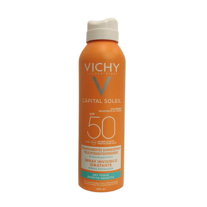  Vichy Capital Soleil Spray Idratante Invisibile SPF50 Viso e Corpo 200 ml