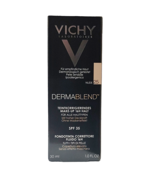 Vichy Dermablend Fondotinta Correttore Fluido 16H nr 25 Nude SPF35 30 ml