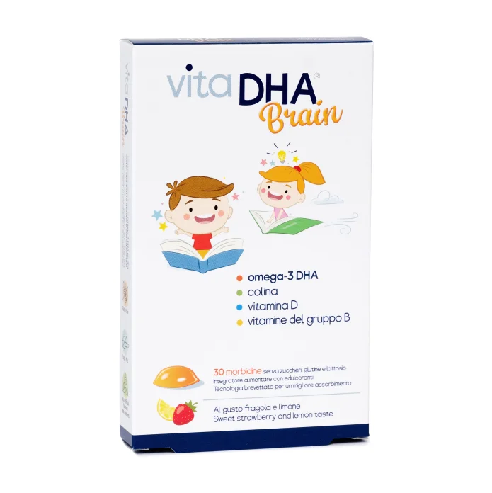VitaDHA Brain Bambini 30 Morbidine - Integratore per cervello e sistema immunitario