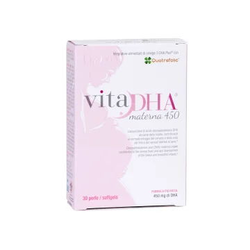 Vitadha Materna 450 30 Perle - Integratore per il fabbisogno di DHA nei periodi preconcezionale gravidanza e allattamento
