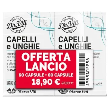 Integratore CAPELLI&UNGHIE 60+60 Capsule Marco Viti