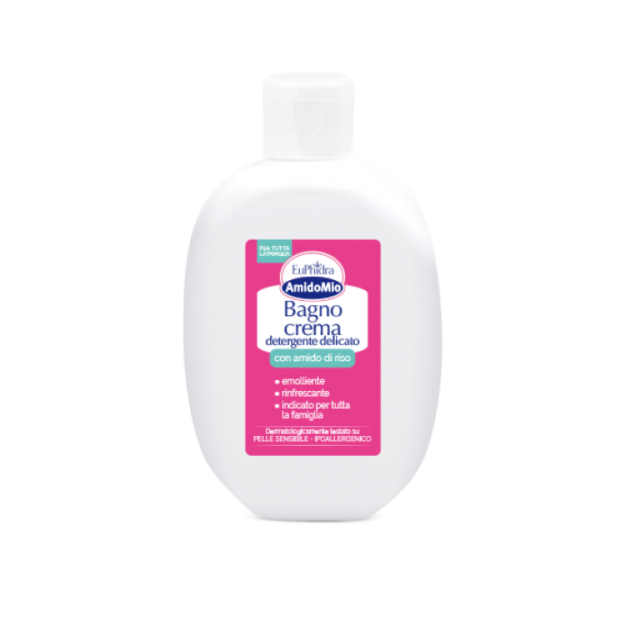 Euphidra Amidomio Bagno Crema 400ml - Detergente delicato ad azione emolliente e lenitiva