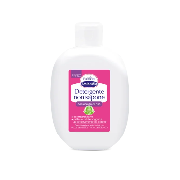 Euphidra Amidomio Detergente Non Sapone 200ml - Per bambini, anziani, pelli iper-reattive ai normali detergenti