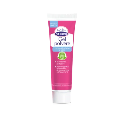 Euphidra Amidomio Gel Polvere 50ml - Assorbe il sudore, previene le irritazioni
