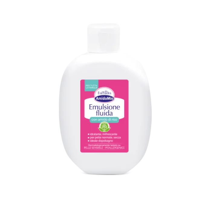 Euphidra Amidomio Emulsione Fluida 200ml - Mantiene il grado naturale di idratazione