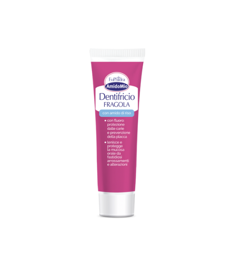 Euphidra Amidomio Dentifricio Fragola 50ml - Azione anticarie e antiplacca