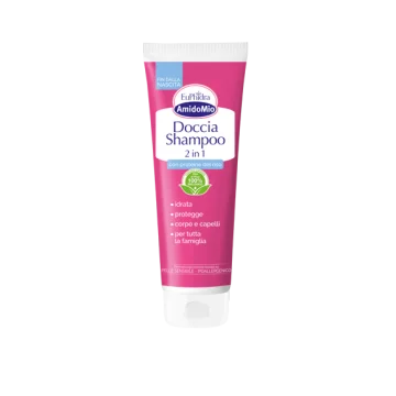 Euphidra Amidomio Doccia Shampoo 2 in 1 - Per la pelle sensibile del bambino e di tutta la famiglia