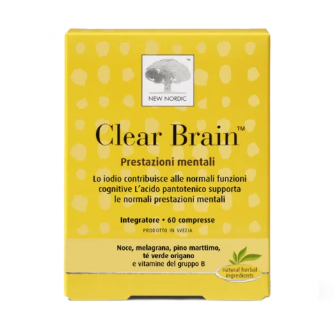 Clear Brain 60 Compresse - Integratore alimentare che supporta le funzioni cognitive