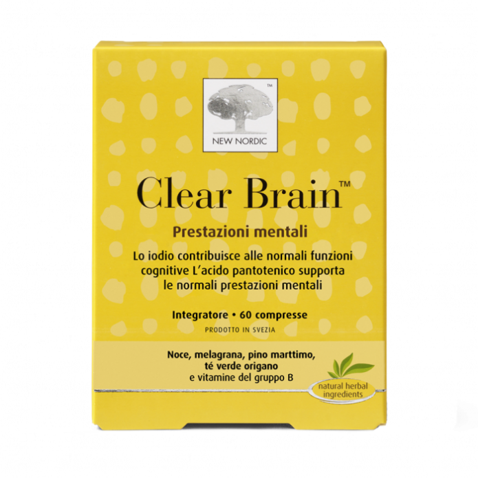 Clear Brain 120 Compresse - Integratore alimentare che supporta le funzioni cognitive