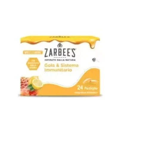 ZARBEE'S GOLA&SISTEMA IMMUNITARIO 24 Pastiglie MIELE e LIMONE