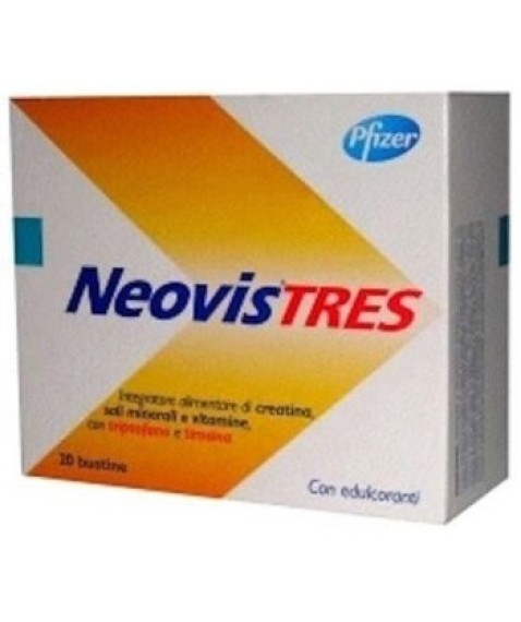 Neovis Tres 20 buste Integratore energizzante di vitamine, sali minerali e aminoacidi