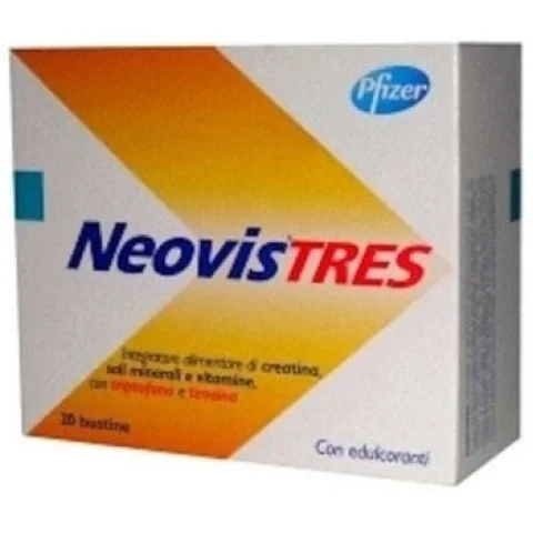 Neovis Tres 20 buste Integratore energizzante di vitamine, sali minerali e aminoacidi