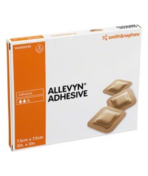 ALLEVYN ADHES  7,5X7,5CM 3PZ 348