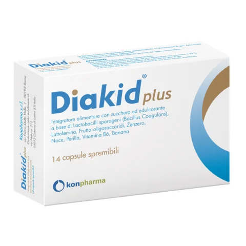 Diakid Plus 14 Capsule Spremibili - Integratore alimentare per il benessere intestinale
