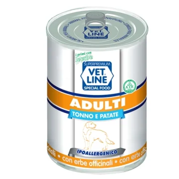 OLISTIKA VET LINE CANE ADULT TONNO PATATE 400GR (lattina)