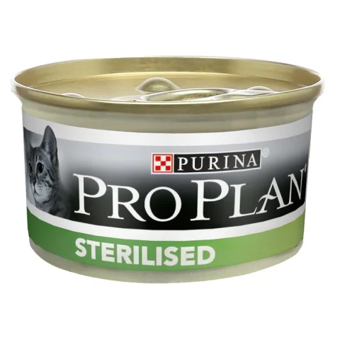NESTLE' PURINA PRO PLAN GATTO MOUSSE STERILISED TONNO SALMONE 85GR (lattina)