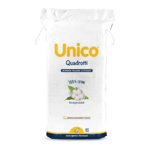 UNICO QUADROTTI 100% COT 60PZ UNICO QUADROTTI 100% COT 60PZ