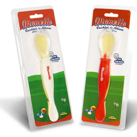 CUCCHIAIO SILICONE MONELLO BI