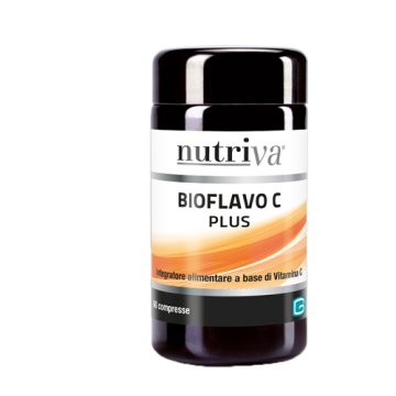 Nutriva Bioflavo C 60 Compresse - Integratore Alimentare a Base di Vitamina C