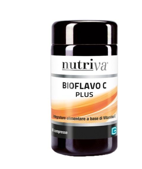 Nutriva Bioflavo C 60 Compresse - Integratore Alimentare a Base di Vitamina C