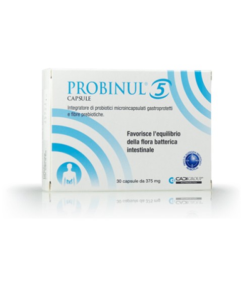 Probinul 5 30 capsule Integratore di fermenti lattici e prebiotici