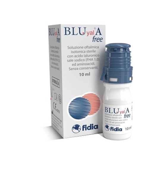 BluyalA Free 10 ml - Soluzione Oftalmica Per Il Ripristino del Film Lacrimale