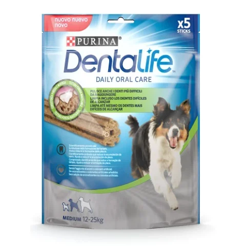 NESTLE' PURINA CANE SNACK DENTALIFE MEDIUM 5 STICKS 115GR