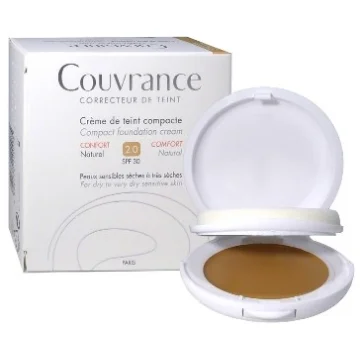 Avène Couvrance Crema Compatta Colorata 2.0 Naturale Effetto Comfort Pelli Secche 10 gr  