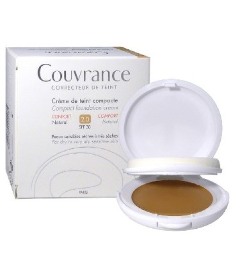 Avène Couvrance Crema Compatta Colorata 2.0 Naturale Effetto Comfort Pelli Secche 10 gr  