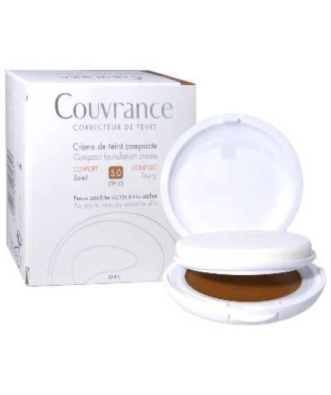 Avène Couvrance Crema Compatta Colorata 5.0 Sole Effetto Comfort Pelli Secche 10 gr 