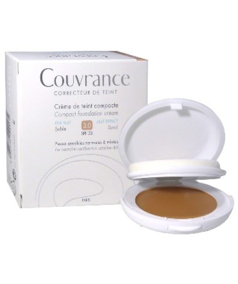 Avène Couvrance Crema Compatta Colorata 3.0 Sabbia Effetto Vellutato Pelli Normali Miste 10 gr 