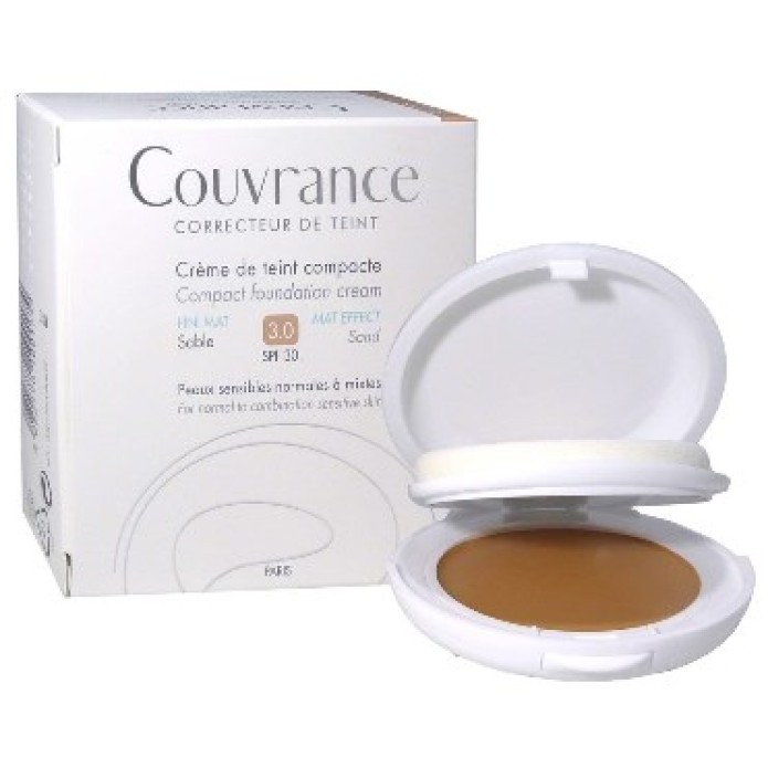 Avène Couvrance Crema Compatta Colorata 3.0 Sabbia Effetto Vellutato Pelli Normali Miste 10 gr 