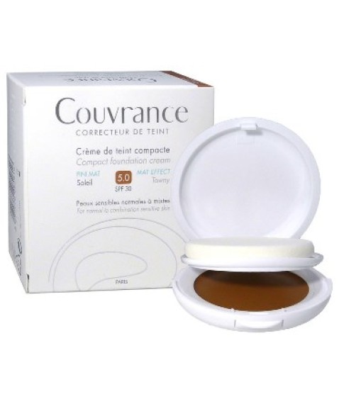 Avène Couvrance Crema Compatta Colorata Oil Free Spf30 5.0 Sole 10 gr    