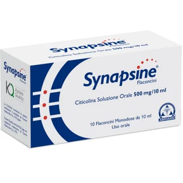 Synapsine 10 flaconcini 10 ml Integratore per l'attivit&agrave; mentale contro la stanchezza e l'affaticamento