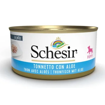 SCHESIR CANE JELLY PUPPY TONNO ALOE 150GR (lattina)