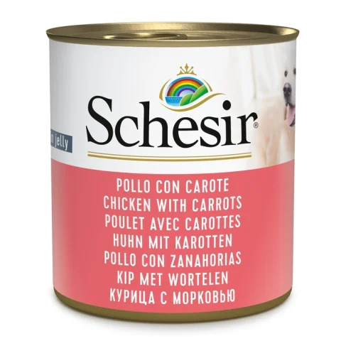 SCHESIR CANE JELLY POLLO CAROTE 285GR (lattina) SCHESIR CANE JELLY POLLO CAROTE 285GR (lattina)