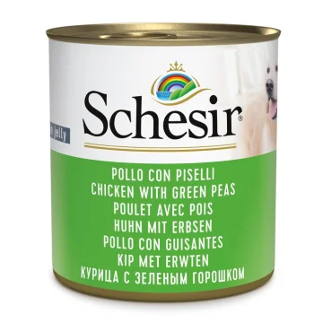 SCHESIR CANE JELLY POLLO PISELLI 285GR (lattina)