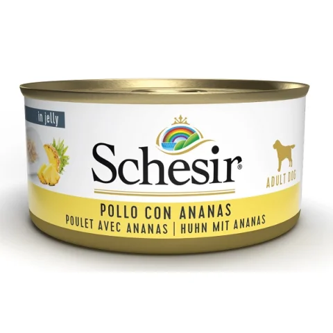 SCHESIR CANE FRUIT POLLO ANANAS 150GR (lattina)