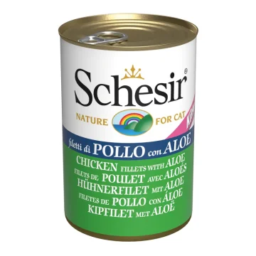 SCHESIR GATTO JELLY KITTEN POLLO ALOE 140GR (lattina)