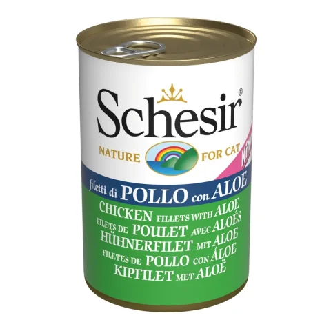 SCHESIR GATTO JELLY KITTEN POLLO ALOE 140GR (lattina)