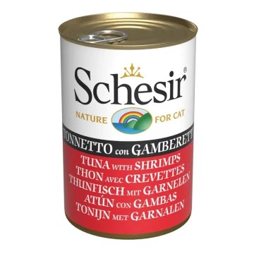 SCHESIR GATTO JELLY TONNETTO GAMBERETTI 140GR (lattina)