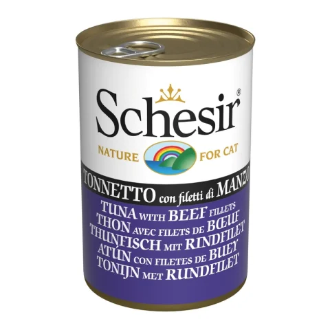 SCHESIR GATTO JELLY TONNETTO MANZO 140GR (lattina)
