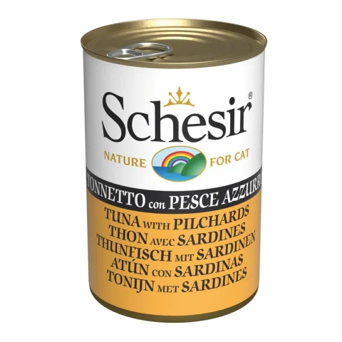 SCHESIR GATTO JELLY TONNETTO PESCE AZZURRO 140GR (lattina)