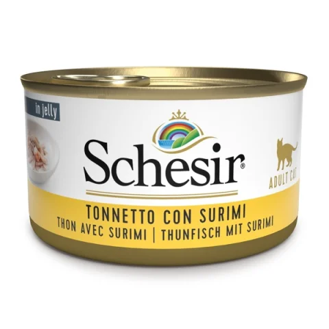 SCHESIR GATTO JELLY TONNETTO SURIMI 85GR (lattina) SCHESIR GATTO JELLY TONNETTO SURIMI 85GR (lattina)