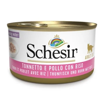 SCHESIR GATTO BRODO DI COTTURA TONNETTO POLLO 85GR (lattina)