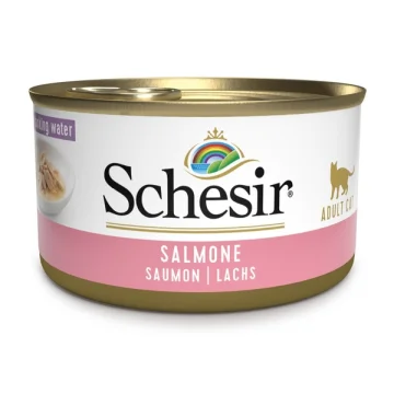 SCHESIR GATTO BRODO DI COTTURA SALMONE 85GR (lattina)
